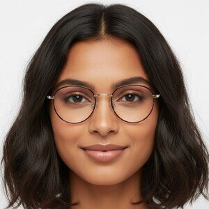 New Authentic Stella McCartney Womens Round/Oval Havana Gold Transparent Fashion